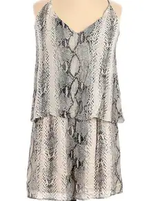 Snakeskin Print Romper