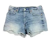 GAP Button Fly Cheeky Cutoff Distressed Jean Shorts