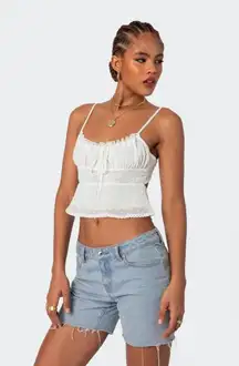 Tie Back Lacey Top