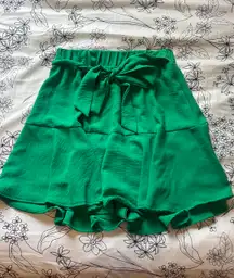 Green Flowy Skirt 