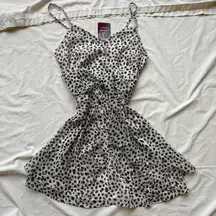 NWT leopard print wrap ruffle mini dress 