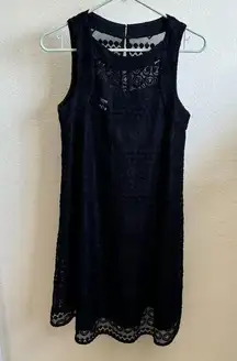 Slate & Willow Navy Sleeveless Lace Sheath Dress Size 2