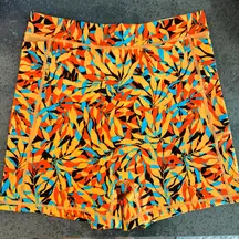 Aerie OFFLINE Printed Leaf Bike Shorts XL High Rise Activewear