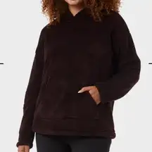 32 Degrees Heat Women's Sherpa Pullover Top Size Small Boysenberry Purple Cozy