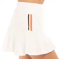 Lucky In Love Long Get it Stripe Women's Tennis Skirt Medium