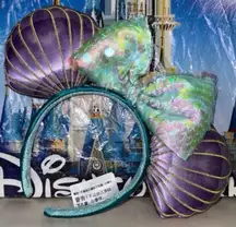 Disney parks little mermaid Princess Ariel shell iridescent Minnie Mouse ears