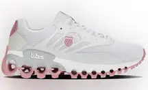 K-Swiss Women's White and Pink Sneakers tube sports