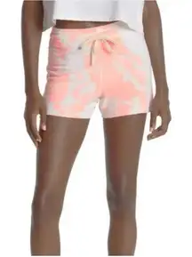 Sundry Tie Dye Shorts Womens XL Lounge Casual Coral Pink White Drawstring