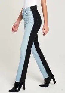 REVICE Split Design High Waisted Jeans