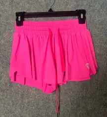 Keiki Kona Woman Size XS 2-IN-1 FLOWY FITNESS‎ SHORTS Hot Pink