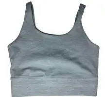 NIKE Grey Yoga Luxe Cropped Tank Top Sports Bra Size Women's XS