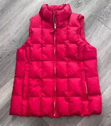 GAP Vibrant Red Down Filled Vest Outerwear Small