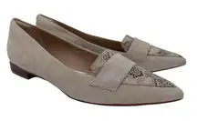 Clarks Womens Size 10 Laina 15‎ Loafer 2 Beige Leather Dress Dress Flats Shoes