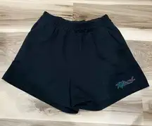 Hot Miami Styles Black Miami Sweat Shorts Women’s XL