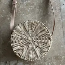 Woven Circle Straw Bag