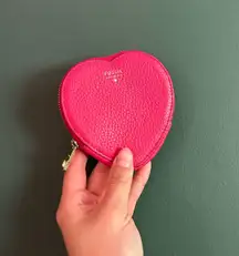 Fossil heart coin purse 
