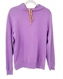 Pusheen  Womens Kidcore Cat Bat Dragon Fleece Hoodie Sweatshirt Size S Purple