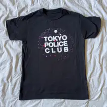 Small Black Tokyo Police Club Forcefield Band Shirt