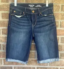 Levi's Dark Blue Denim Skinny Denim Shorts Size 4/27