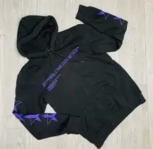 Jeffree star cosmetics hooded sweatshirt sweater black and purple iconic hoodie