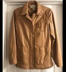 Vintage 80’s AX Armani Exchange Leather Jacket