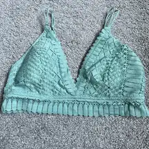 Green Lace Bralette