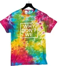 Invitation Tour Why Don't We T-Shirt Size Small Unisex Tie Dye Tee Band Merch