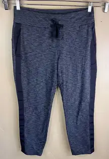 Athleta Womens Metro Downtown Black Gray Joggers Size Medium Athleisure Stretch