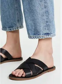 Madewell boardwalk woven slide sandals- 9.5