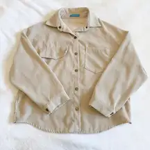 Yesstyle Beige Corduroy Button Down