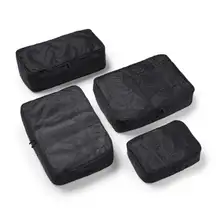 July Four-Pack Packing Cubes Charcoal Black