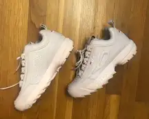 FILA Disruptor 2 Premium in a Light Pink 8