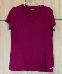 BCG Athletic Short Sleeve V-Neck T-shirt Large Pink Gym Workout Running