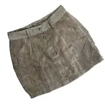 Favlux brown corduroy skirt button down button holes comfortable classy skirt