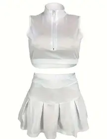 2 Piece Skort and cropped top