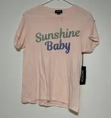 Wildfox | Pink “Sunshine Baby” graphic tee