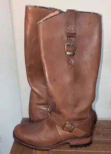 Steve Madden Brown Riding Boots Leather