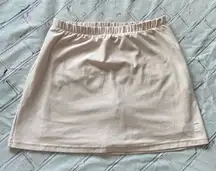 Nike Dri-FIT Peach Beige Tennis Mini  Skirt Women’s Small Elastic Waist Athletic