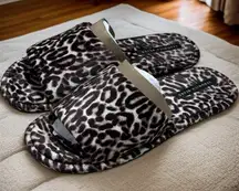 Veronica Beard Gillian Slipper Sandals Animal Leopard Print Coastal Resort 9