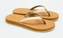 NWT Rip Curl Women's Southside Eco Brown & Tan Sandal