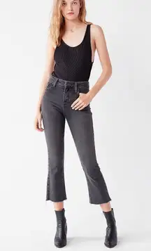 BDG kick flare high rise cropped jeans