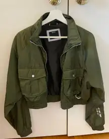 Cropped Bomber Jacket