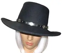 Silverado black 109% wool western fedora!