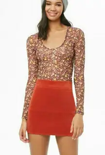 NWT Ditsy Floral Mesh Bodysuit