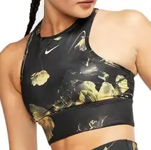 Nike  Everything Dri-Fit Floral Print Longline Support Sports Bra Sz S