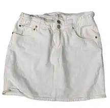 Women's White Denim Skirt S Casual Fashion Trendy‎ Summer Wear Small Spring