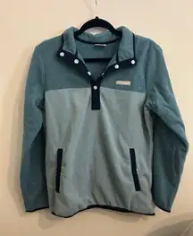 Columbia Fleece Quarter Button Up Sweater