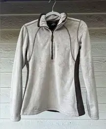 KUHL Stone Color Fleece Pull Over 1/4 zip‎ Outdoor Activewear Women Size X-Small