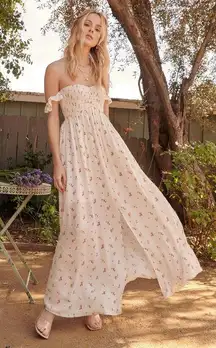 Buds Of May Off-Shoulder Floral Maxi Dress