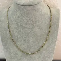 Figaro 14K Gold Plate Chain Necklace